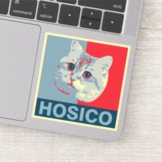 Sticker Hosico - Illustration rouge bleu