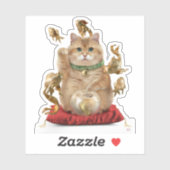 Sticker Hosico Maneki-neko (Feuille)