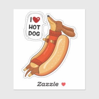 Sticker Hot dog et humour