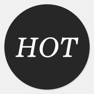 Sticker HOT noir et blanc