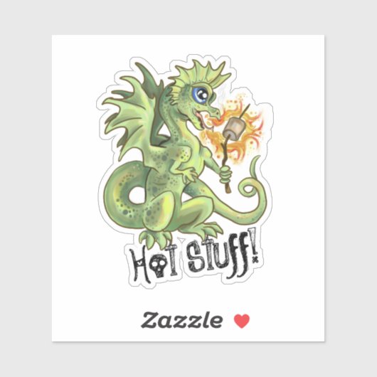 Sticker Hot Stuff Lil Dragon (Feuille)