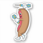 Sticker Hotdog à Darts avec Dart.PNG (Devant)