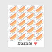 Sticker Hotdog Lunch Repas Restauration rapide Menu Jour d (Feuille)