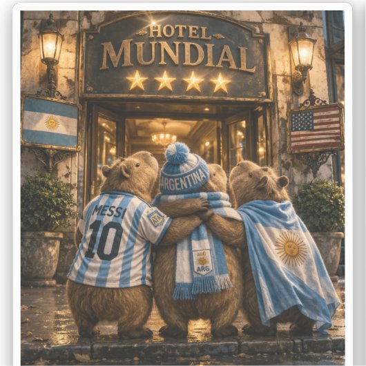 Sticker  Hotel 4 estrellas Capibarras (Recto)