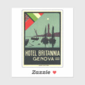 Sticker Hotel Briannia Genova (Feuille)