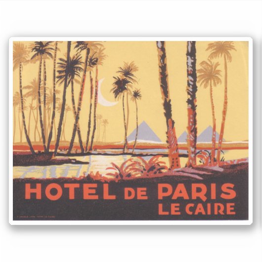 Sticker Hotel de Paris Cairo (Devant)