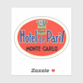 Sticker Hôtel de Paris Monte Carlo Monaco (Feuille)