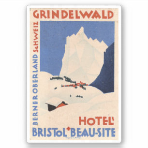 Sticker Hôtel Grindelwald Bristol Beau-Site