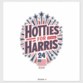 Sticker Hotties for Harris (Feuille)