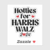 Sticker Hotties for Harris Walz (Feuille)