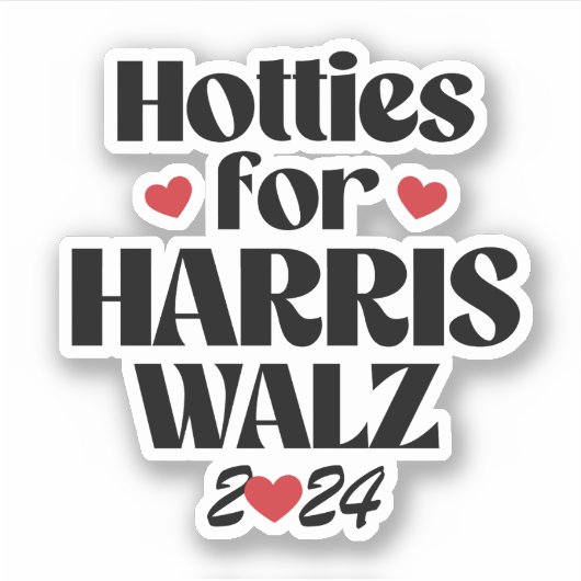 Sticker Hotties for Harris Walz (Devant)