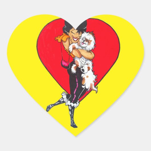 Sticker houdt van je (Voorkant)