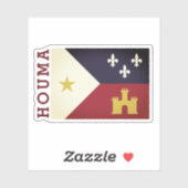 Sticker Houma, Louisiane (Feuille)