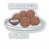 Sticker Houmous et Falafel (Devant)