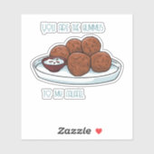 Sticker Houmous et Falafel (Feuille)