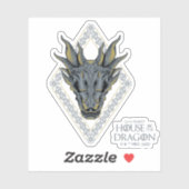 Sticker HOUSE of the Dragon | Skull Diamond Crest (Feuille)