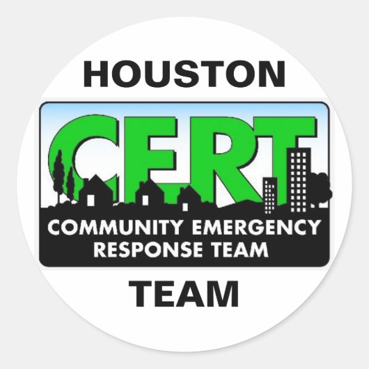 Sticker Houston CERT (Devant)