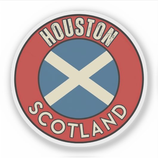 Sticker Houston, Écosse (Devant)