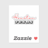 Sticker Houston Texas (Feuille)