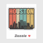 Sticker Houston Texas (Feuille)
