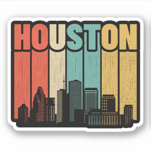 Sticker Houston Texas (Devant)