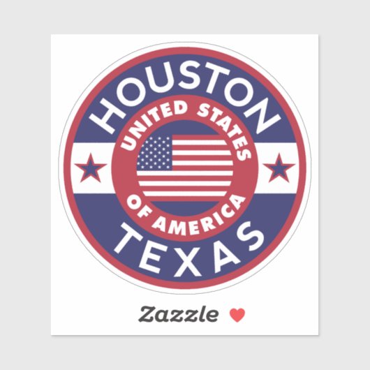 Sticker HOUSTON, Texas (Feuille)