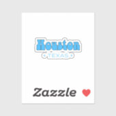Sticker Houston Texas (Feuille)