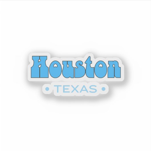 Sticker Houston Texas (Devant)