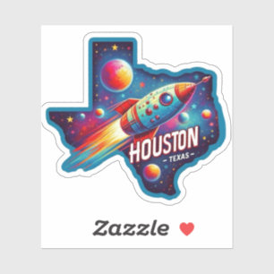Sticker Houston, Texas États-Unis - NASA
