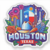 Sticker Houston, Texas USA (Devant)