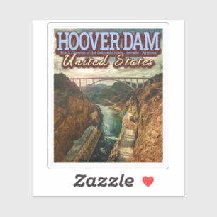 STICKER HOVER DAM - COLORADO RIVER - NEVADA - ARIZONA USA