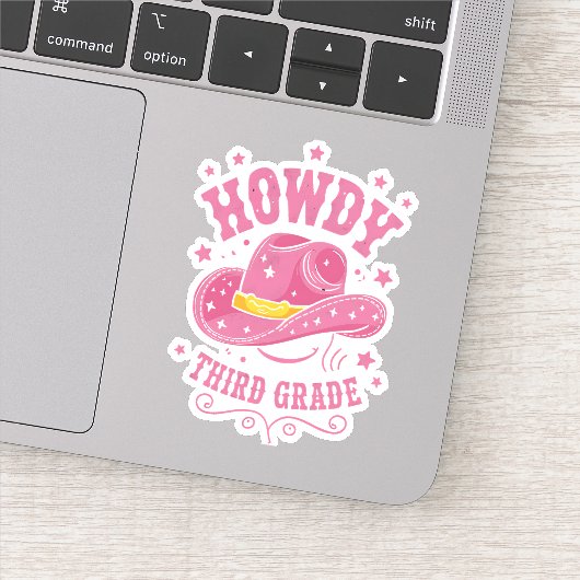 Sticker Howdy Cowboy De 3E Année Revenir À L'École (Détail)
