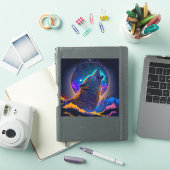 Sticker Howling Wolf Surreal Imaginaire (Couverture iPad)