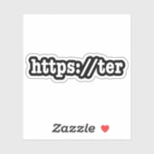 Sticker https://ter / code html (Feuille)