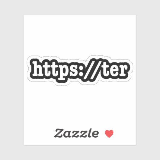 Sticker https://ter / code html (Feuille)