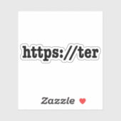 Sticker https://ter / code html (Feuille)