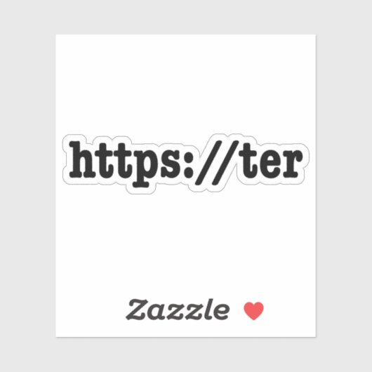 Sticker https://ter / code html (Feuille)
