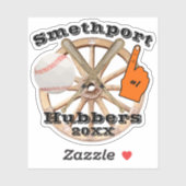 Sticker Hubbers de Sméthport #1 Fan Baseball Softball et B (Feuille)