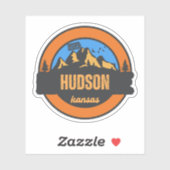 Sticker Hudson, Kansas (Feuille)