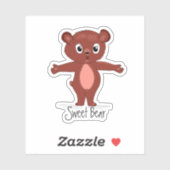 Sticker Hug d'ours doux (Feuille)