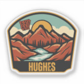 Sticker Hughes, Arkansas  (Devant)