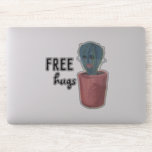 Sticker HUGS GRATUITS Crazy Cactus Lady Funny Aquarelle<br><div class="desc">Découvrez ce super autocollant de dame de cactus fou. J'adore les autocollants ! Et toi ? Regardez ma boutique pour plus d'oiseaux et beaucoup plus !</div>