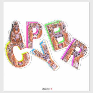 STICKER "HUH" CAPYBARA