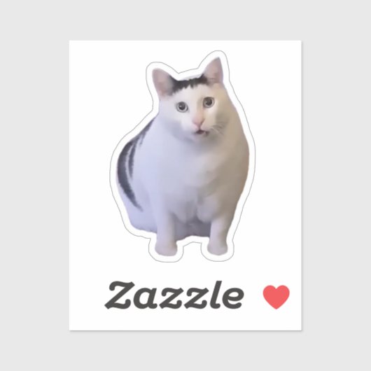 Sticker Huh Cat Meme (Feuille)