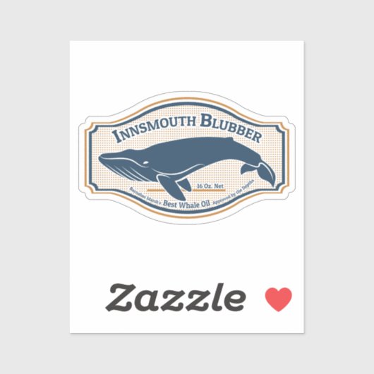 Sticker Huile de baleine noire d'Innsmouth (Feuille)
