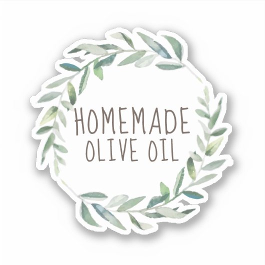 Sticker huile d'olive maison (Devant)
