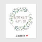 Sticker huile d'olive maison (Feuille)
