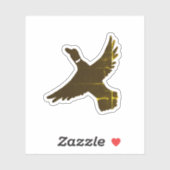 Sticker Huile d'or Artistic Flying Duck (Feuille)