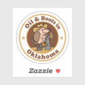 Sticker Huile et Bottes_ Oklahoma Vintage (Feuille)
