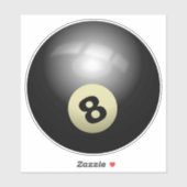 Sticker Huit Ballons Billiard (Feuille)